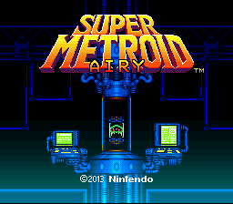 Super Metroid Airy Title Screen